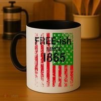 Free-ish Since 1865 Juneteenth Day Flag Black Pride Coffee Mug thumb 4
