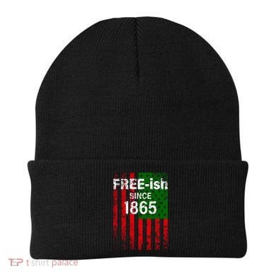 Free-ish Since 1865 Juneteenth Day Flag Black Pride Beanie