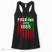 Free-ish Since 1865 Juneteenth Day Flag Black Pride Women's Tank Top thumb 0