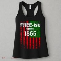 Free-ish Since 1865 Juneteenth Day Flag Black Pride Women's Tank Top thumb 3