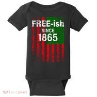 Free-ish Since 1865 Juneteenth Day Flag Black Pride Baby Bodysuit thumb 0