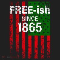 Free-ish Since 1865 Juneteenth Day Flag Black Pride Hat thumb 2