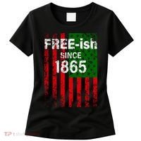 Free-ish Since 1865 Juneteenth Day Flag Black Pride Women's T-Shirt thumb 0