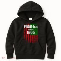 Free-ish Since 1865 Juneteenth Day Flag Black Pride Kids Hoodie thumb 0