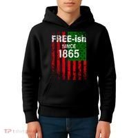 Free-ish Since 1865 Juneteenth Day Flag Black Pride Kids Hoodie thumb 4
