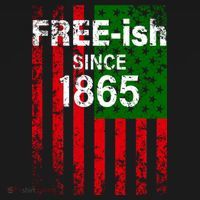 Free-ish Since 1865 Juneteenth Day Flag Black Pride Kids Long Sleeve Shirt thumb 2