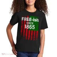 Free-ish Since 1865 Juneteenth Day Flag Black Pride Kids T-Shirt thumb 2