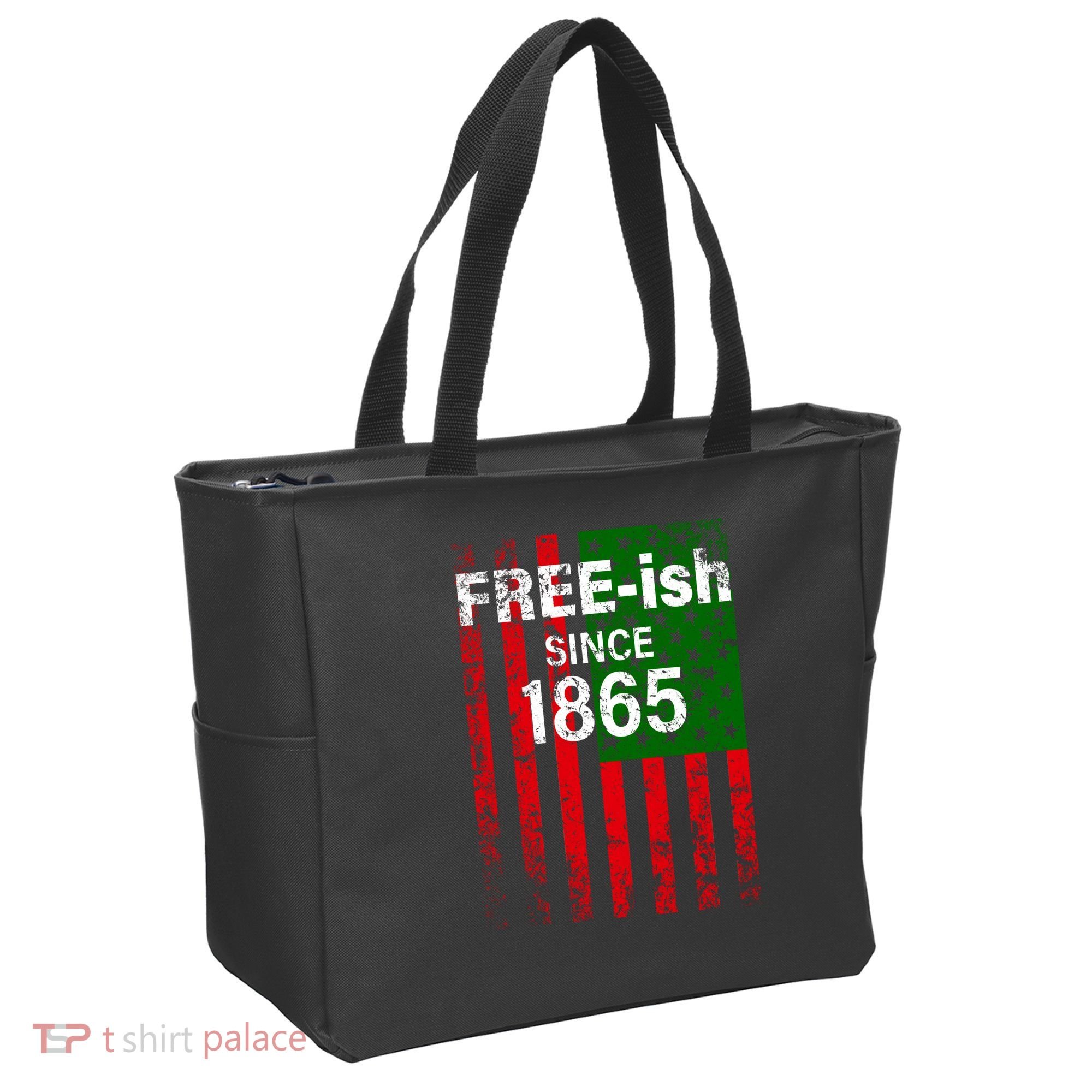 Free-ish Since 1865 Juneteenth Day Flag Black Pride Tote Bag
