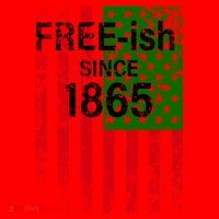 Free-ish Since 1865 Juneteenth Day Flag Black Pride Santa Hat thumb 1
