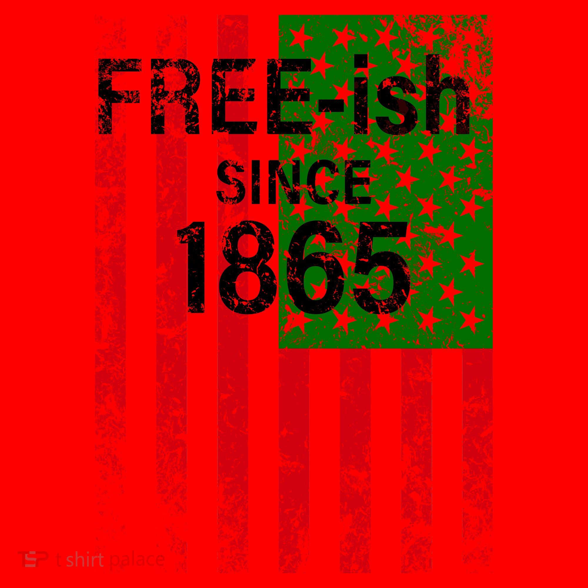 Free-ish Since 1865 Juneteenth Day Flag Black Pride Santa Hat
