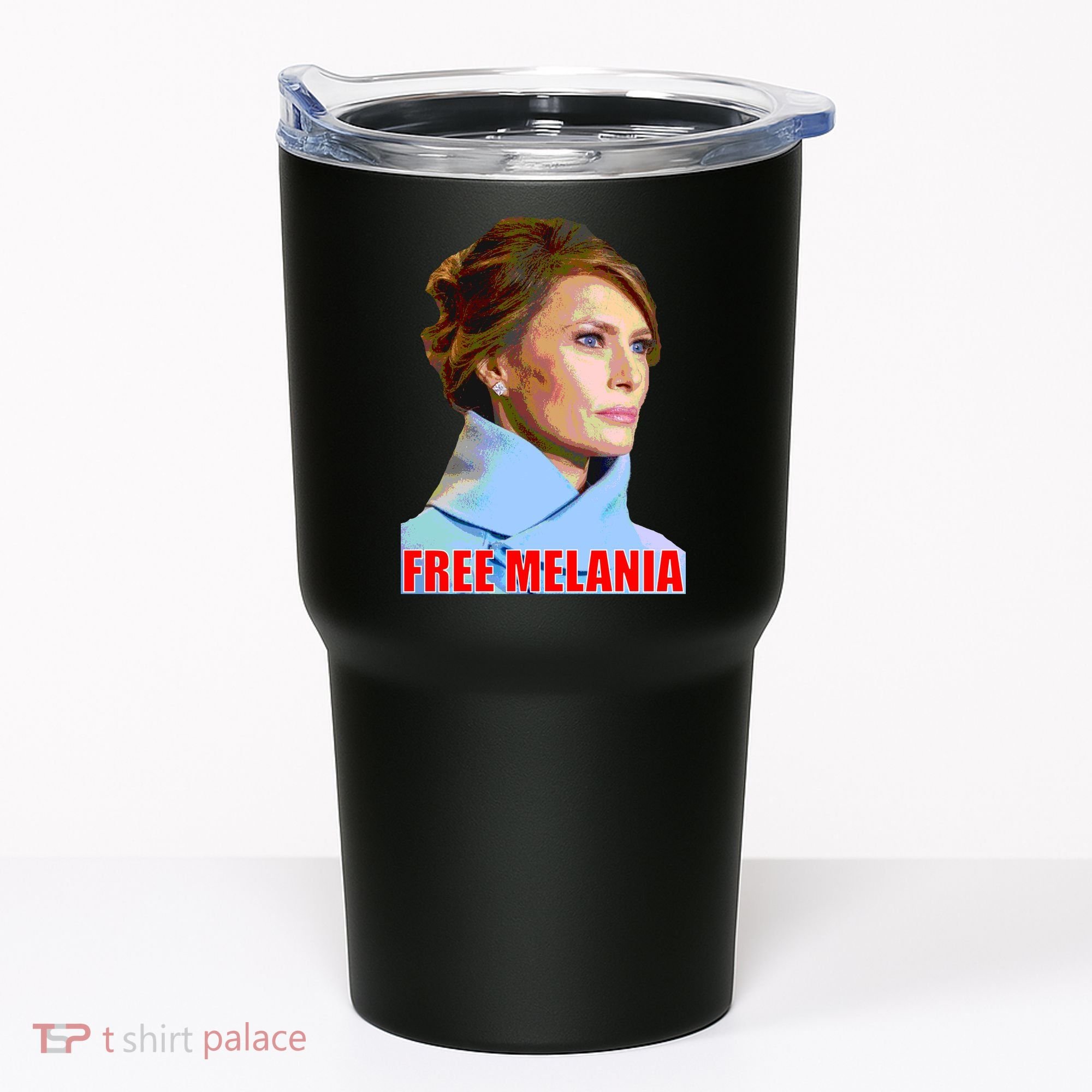 Free Melania Red Photo Tumbler
