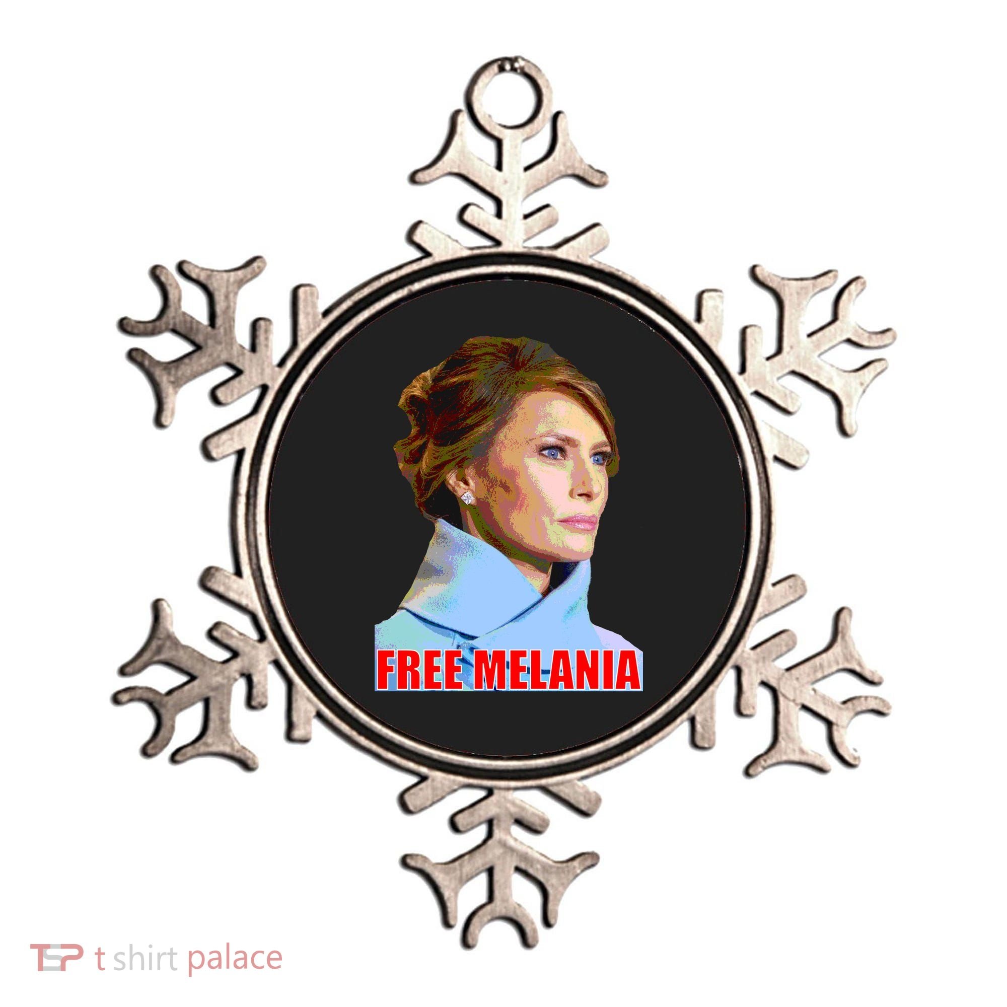 Free Melania Red Photo Ornament
