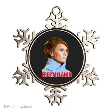 Free Melania Red Photo Ornament