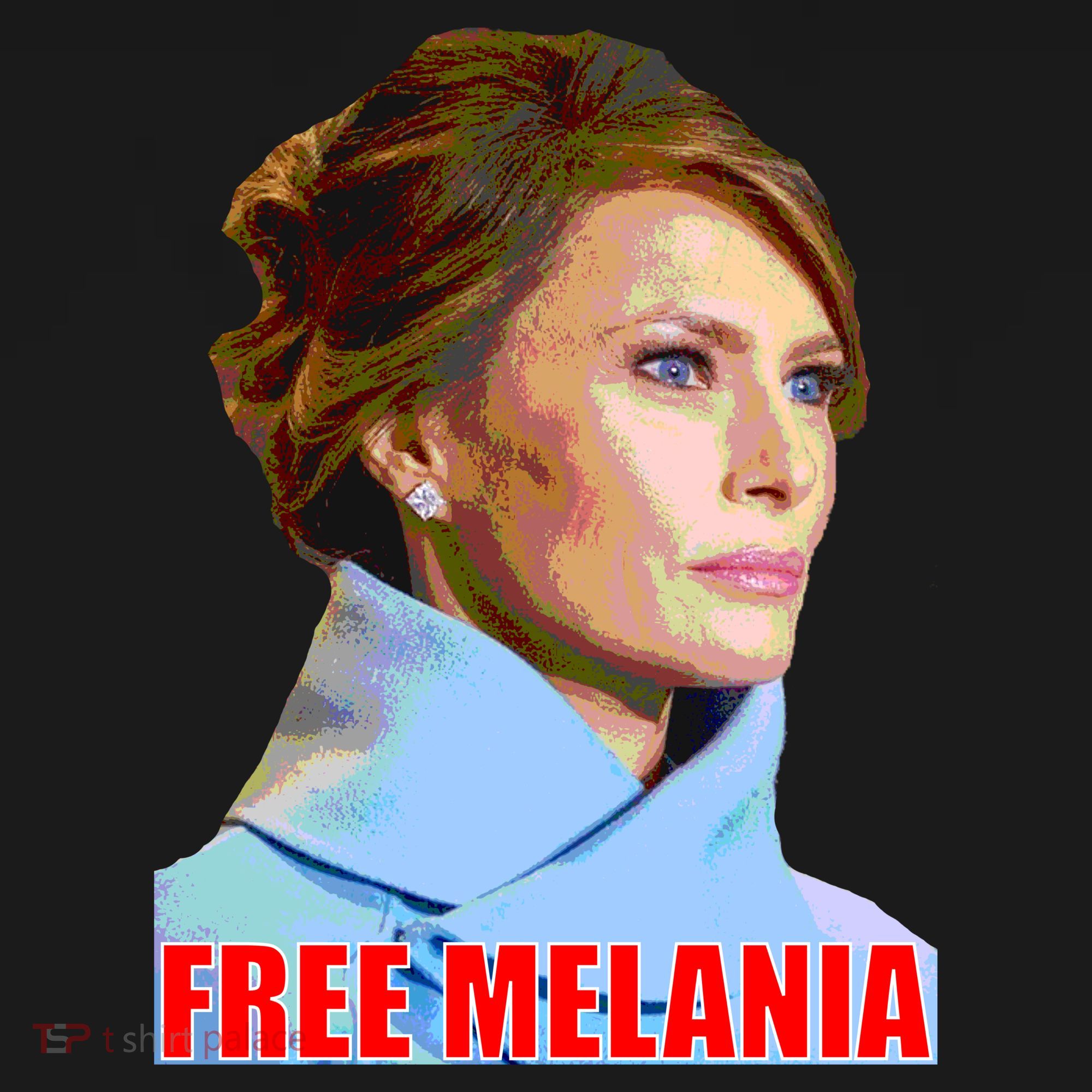 Free Melania Red Photo Ornament