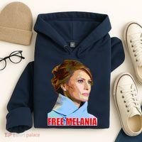 Free Melania Red Photo Hoodie thumb 4
