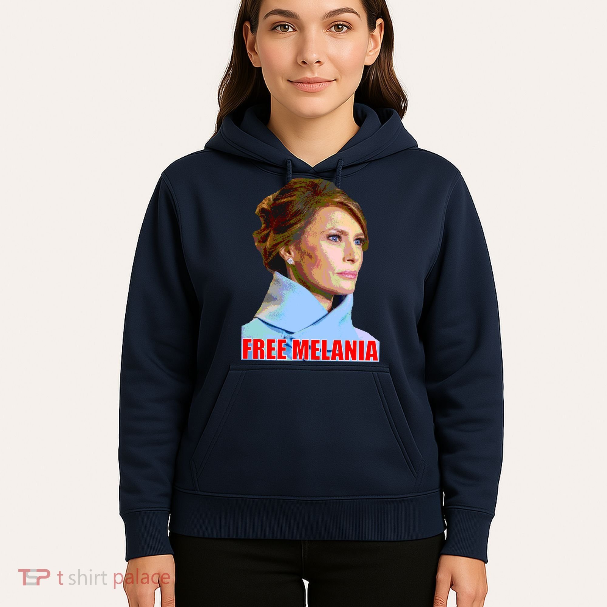 Free Melania Red Photo Hoodie