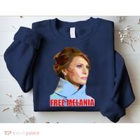 Free Melania Red Photo Sweatshirt thumb 2
