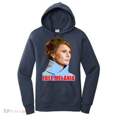 Free Melania Red Photo Women's Hoodie