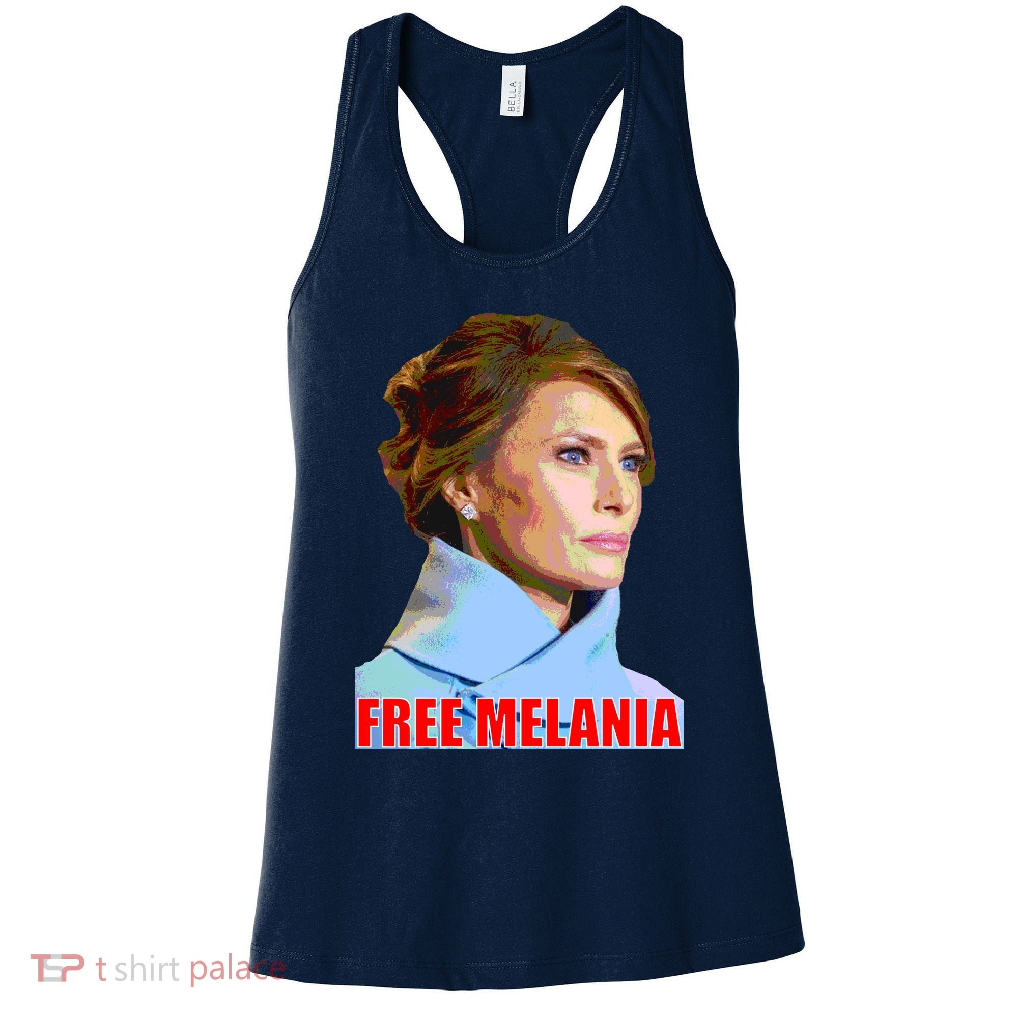 Free Melania Red Photo Women's Tank Top
