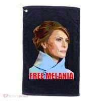 Free Melania Red Photo Golf Towel thumb 0