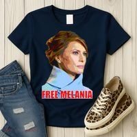 Free Melania Red Photo Women's T-Shirt thumb 3