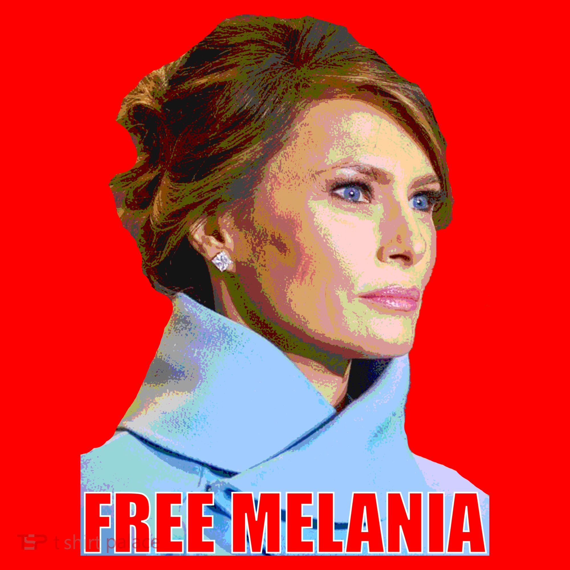 Free Melania Red Photo Santa Hat