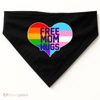 Free Mom Hugs LGBT Support USA-Made Doggie Bandana thumb 0