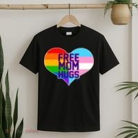 Free Mom Hugs LGBT Support T-Shirt thumb 2