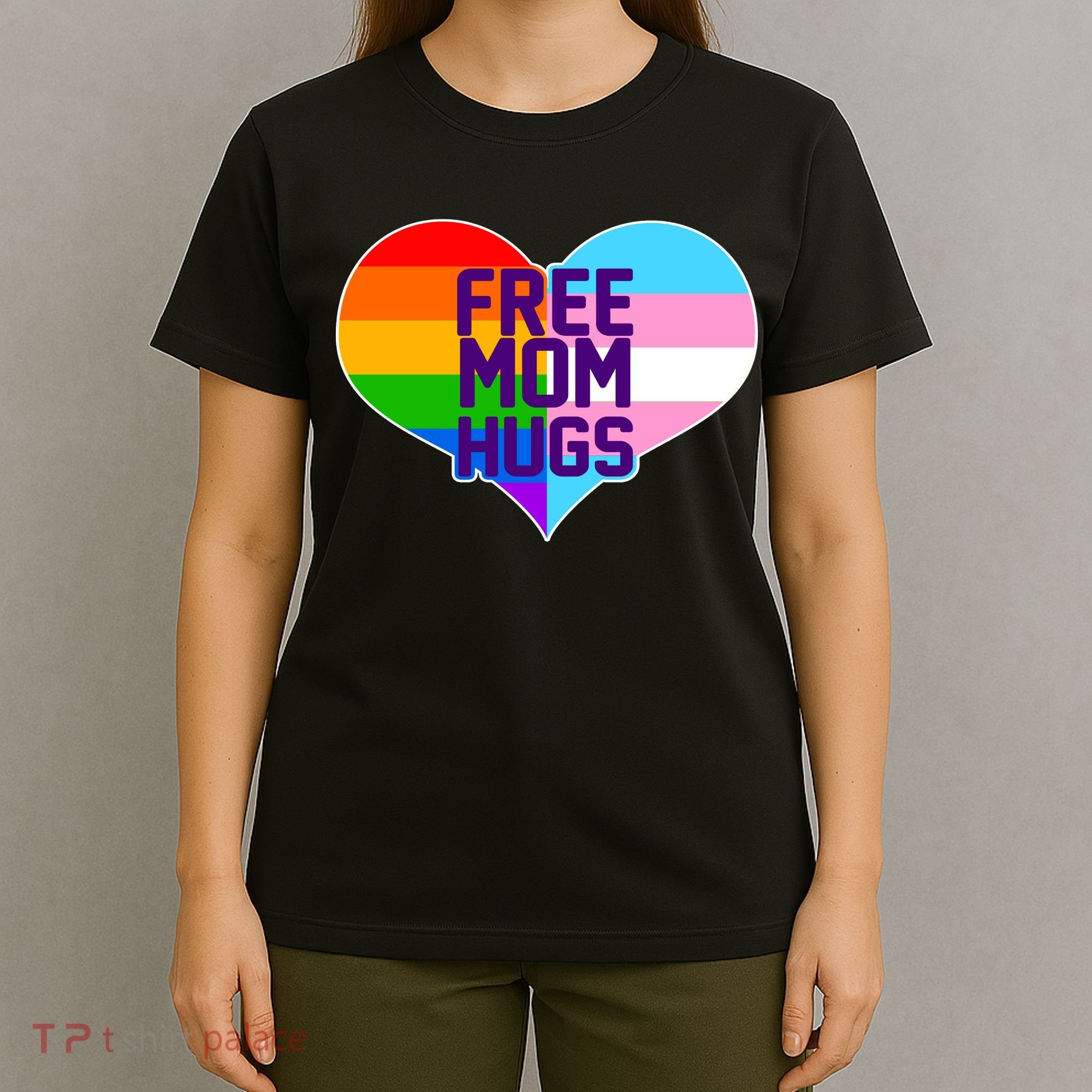 Free Mom Hugs LGBT Support T-Shirt