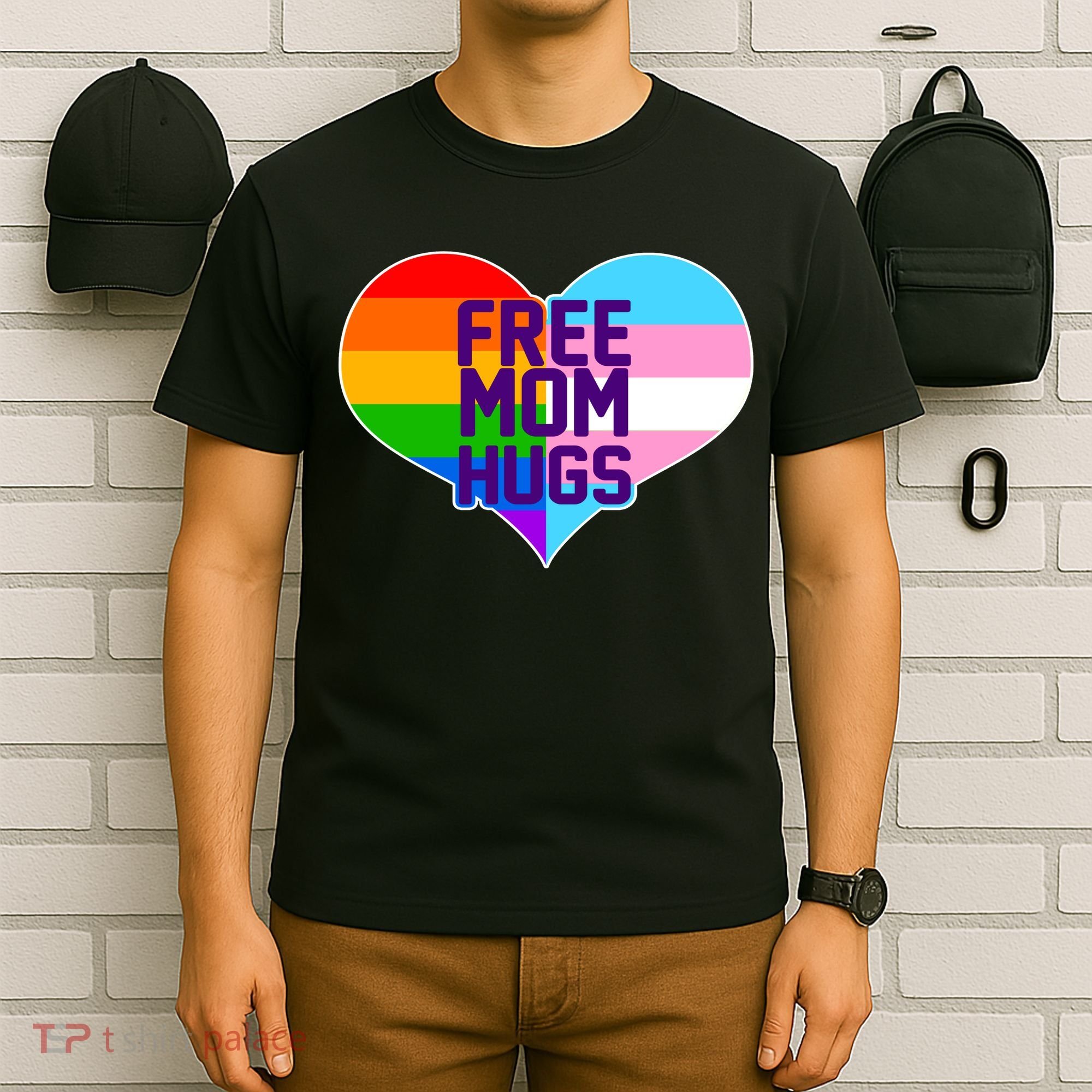 Free Mom Hugs LGBT Support T-Shirt