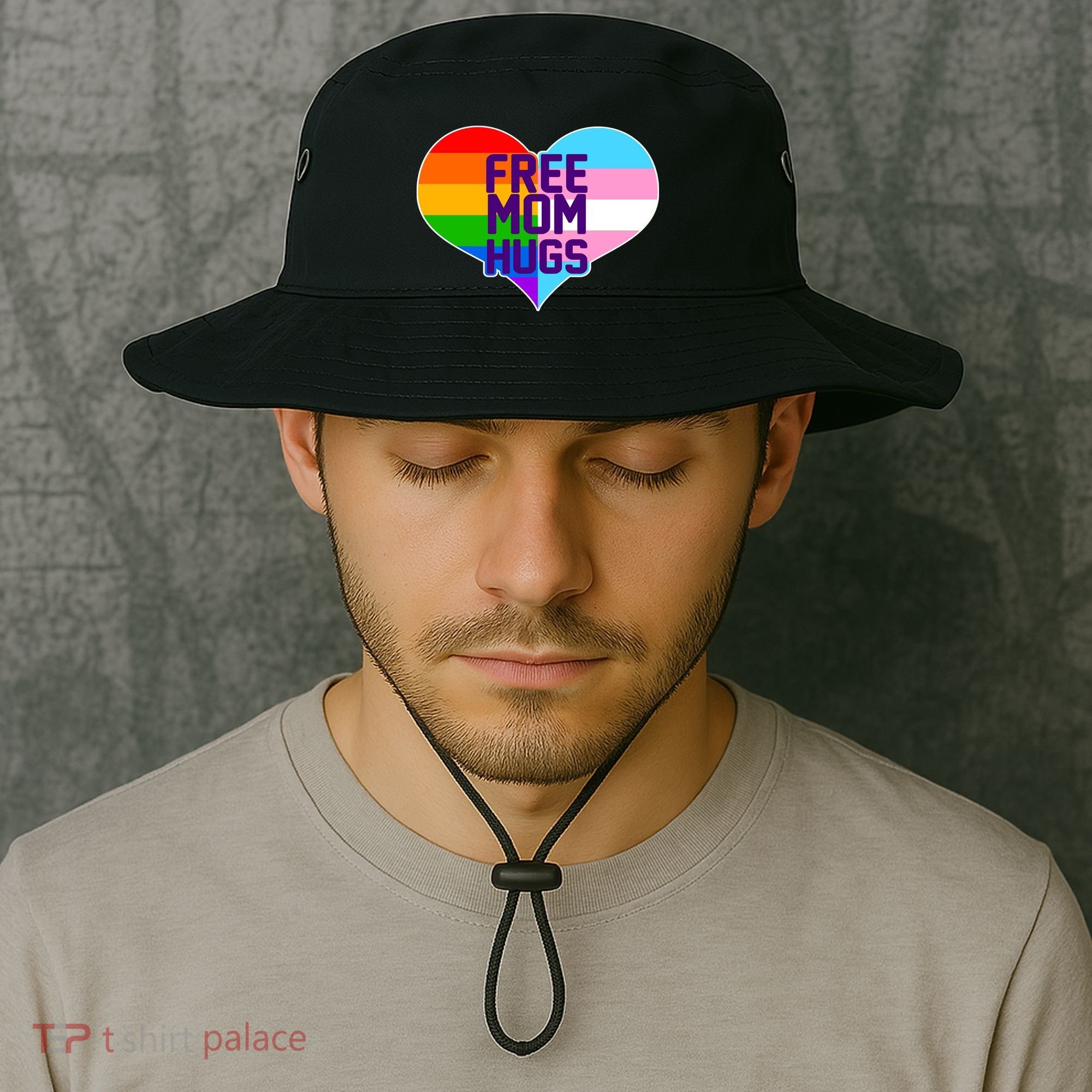 Free Mom Hugs LGBT Support Bucket Hat