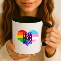 Free Mom Hugs LGBT Support Coffee Mug thumb 3