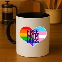 Free Mom Hugs LGBT Support Coffee Mug thumb 4
