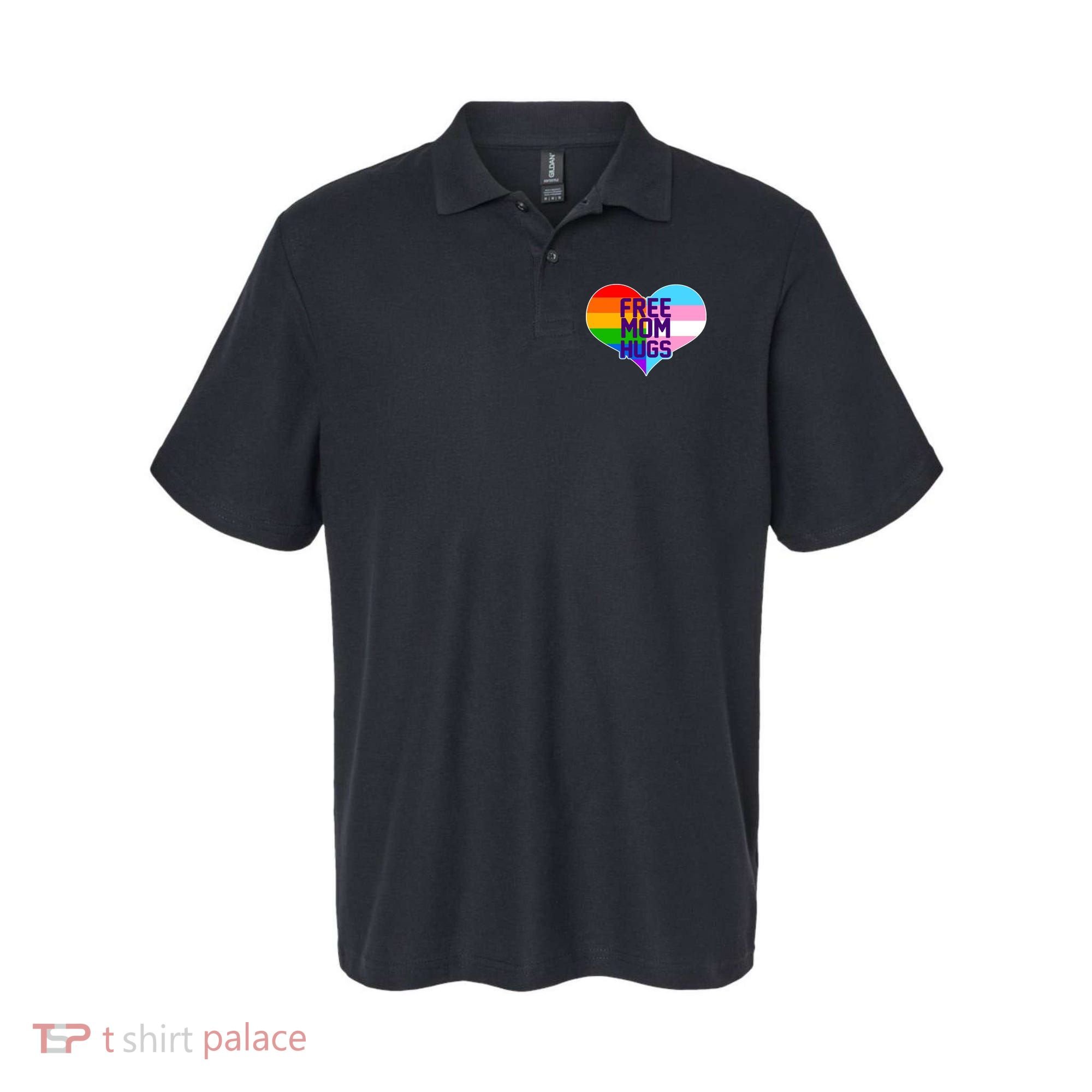 Free Mom Hugs LGBT Support Polo