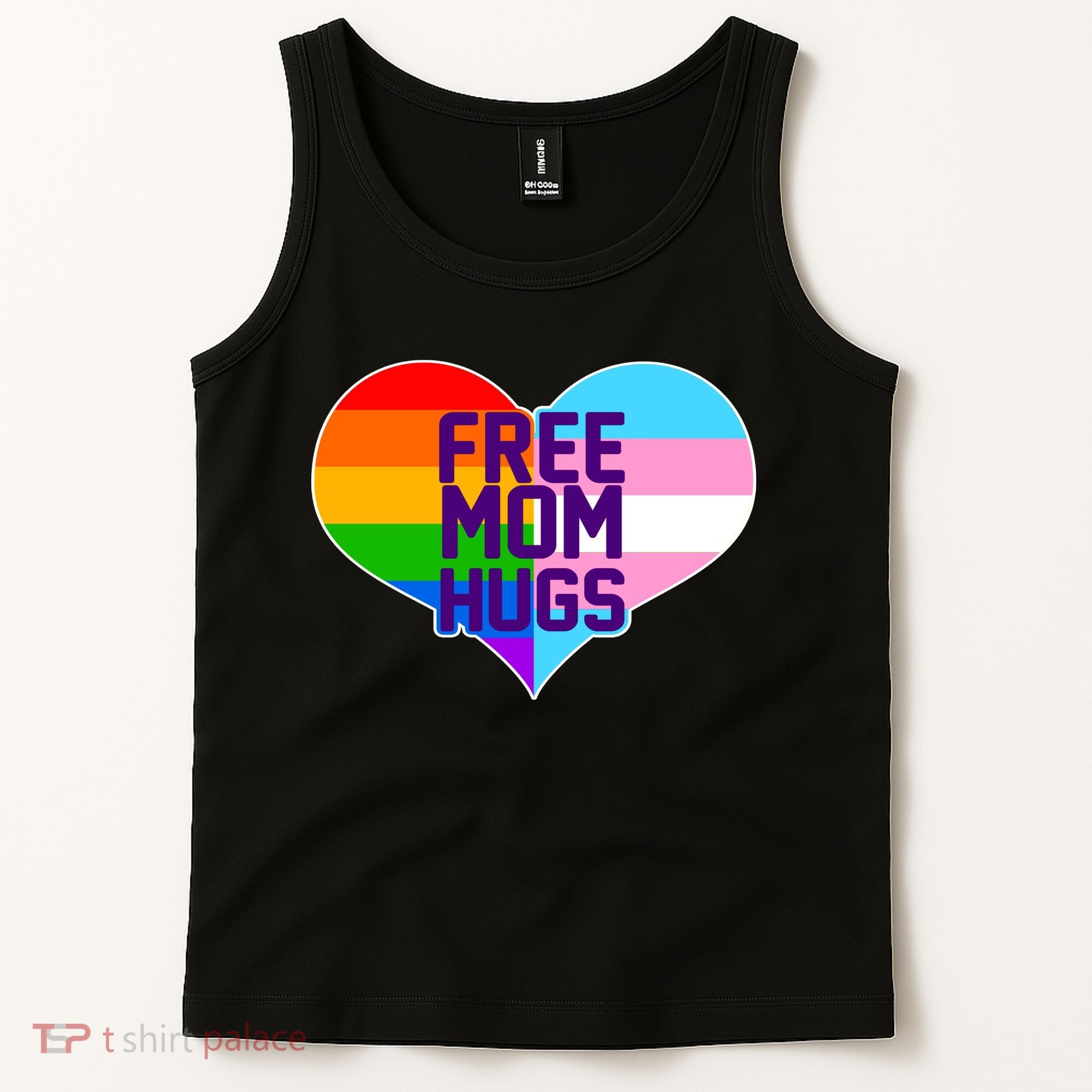 Free Mom Hugs LGBT Support Tank Top