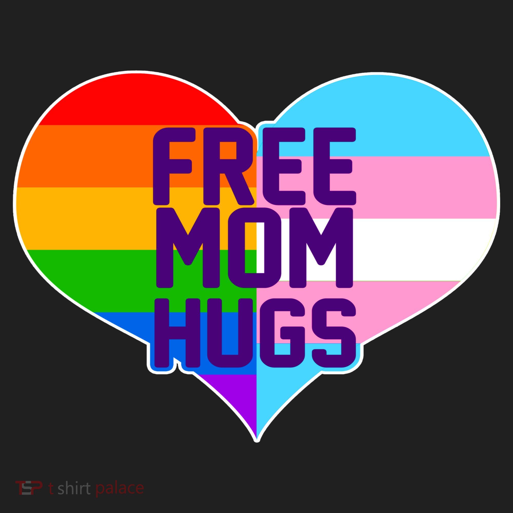 Free Mom Hugs LGBT Support Golf Towel