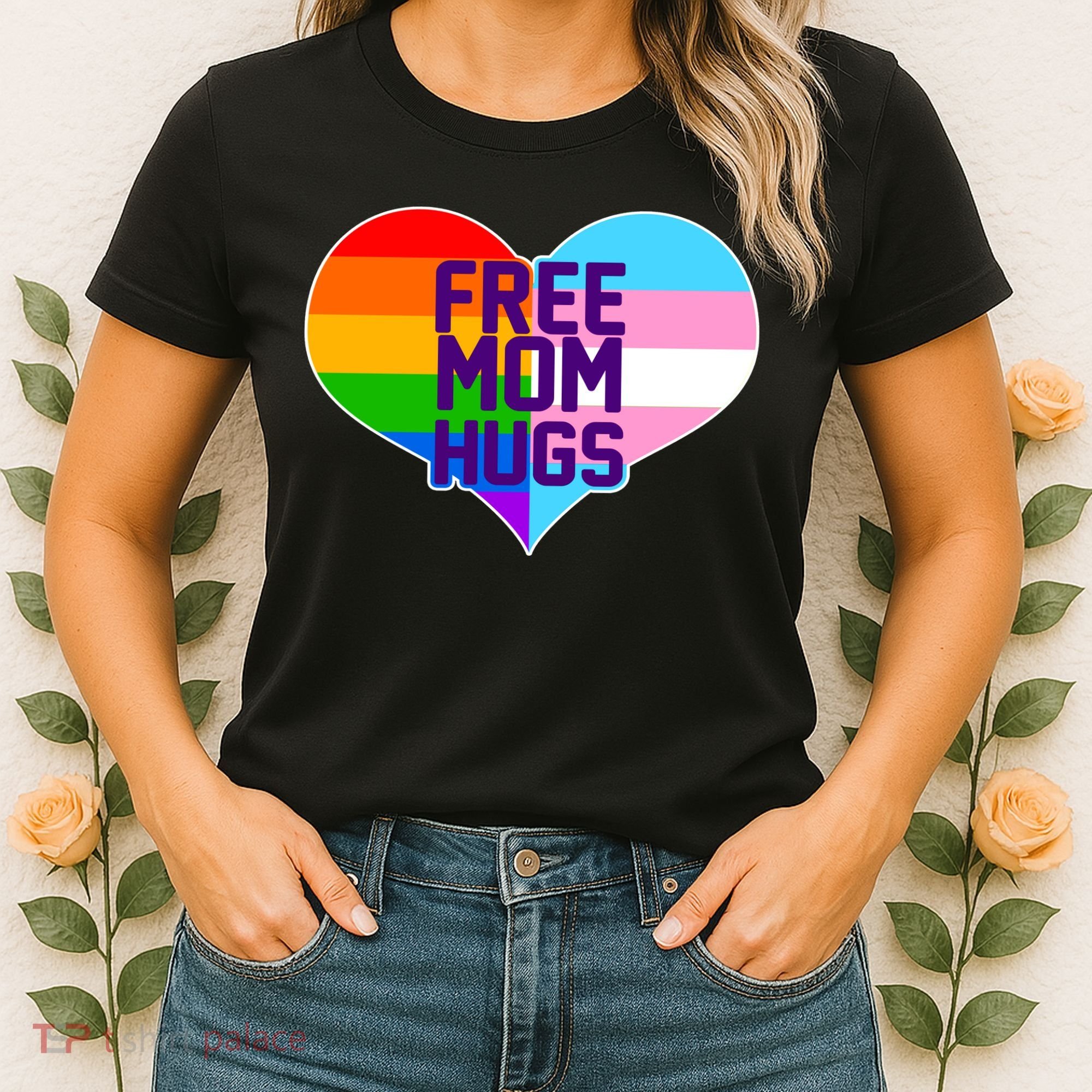 Free Mom Hugs LGBT Support Women's T-Shirt