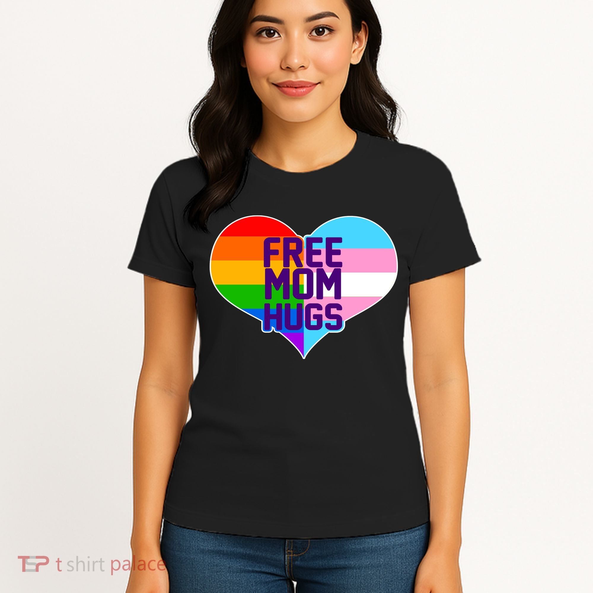 Free Mom Hugs LGBT Support Women's T-Shirt