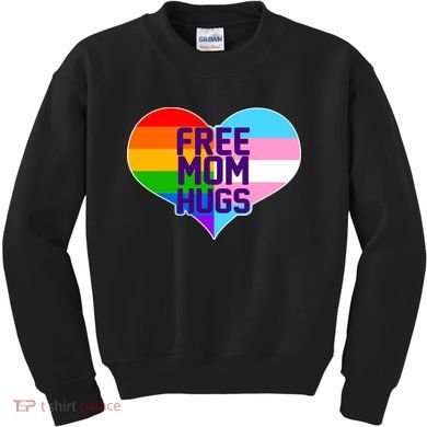 Free Mom Hugs LGBT Support Kids Sweatshirt