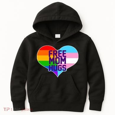Free Mom Hugs LGBT Support Kids Hoodie