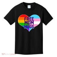 Free Mom Hugs LGBT Support Kids T-Shirt thumb 0