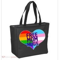 Free Mom Hugs LGBT Support Tote Bag thumb 2