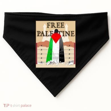 Free Palestine USA-Made Doggie Bandana