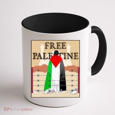 Free Palestine Coffee Mug back