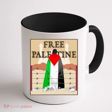 Free Palestine Coffee Mug back