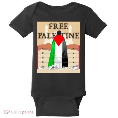 Free Palestine Baby Bodysuit