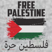 Free Palestine Arabic Distressed Painted Flag Kids Sweatshirt thumb 2