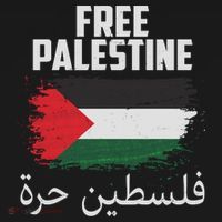 Free Palestine Arabic Distressed Painted Flag Hoodie thumb 7