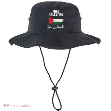 Free Palestine Arabic Distressed Painted Flag Bucket Hat