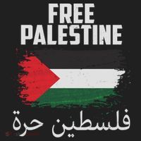 Free Palestine Arabic Distressed Painted Flag Beanie thumb 2